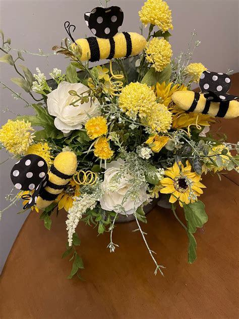 bee decoration bee centerpiece bee decor bumble bee etsy