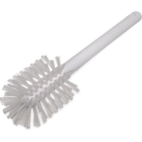 handle dish brush   polyester bristles  white