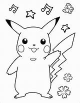 Pikachu Kolorowanka Pikaczu Pokeomon Malvorlagen Pokémon sketch template
