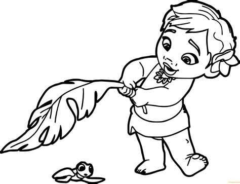 baby moana coloring pages cartoons coloring pages coloring pages