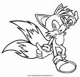 Sonic Colorare Personaggi Disegno Tails Cartone Animato Personaggio sketch template