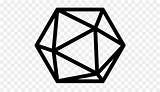 Icon D20 Vectorified sketch template