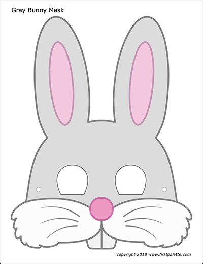easter bunny face template printable easter bunny face stencil