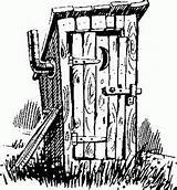 Outhouse Clipart Drawing Drawings Coloring Sketch Clip House Patterns Pyrography Pages Line Cliparts Old Adult Bathroom Ect Quilts Houses Google sketch template