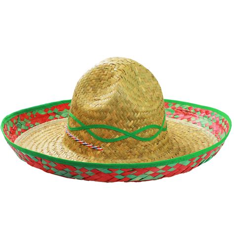Articles De Fête Mexican Straw Hat Pom Pom Sombrero Hondaototayninh Vn