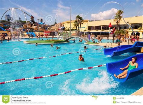 water attractions at waterpark editorial image image of