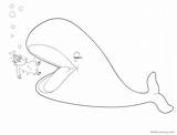 Whale Jonah Pages Coloring Line Printable Kids sketch template