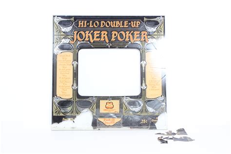 lot joker poker arcade machine glass