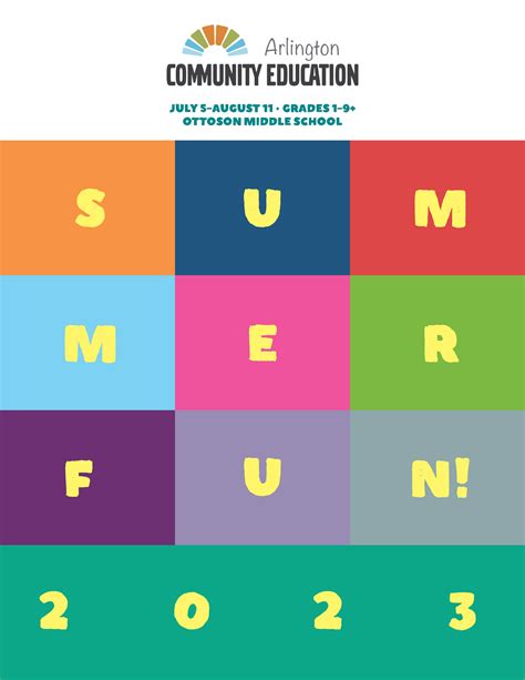 arlington community education summerfun 2023 catalog page 6 7