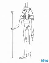 Isis Coloring Egipto Egipcia Diosa Hathor Hellokids Deity Educativos Egipcio Deidad Antiguo Egipcios Dioses Designlooter Línea sketch template