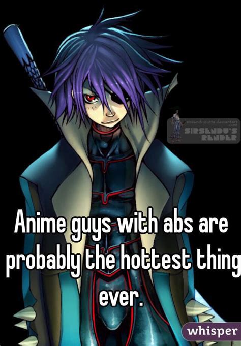 anime guys  abs    hottest