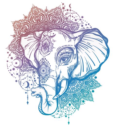 mandala elephant svg elephant clip art elephant png elephant etsy