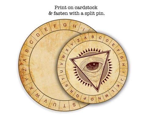 cipher wheel printable