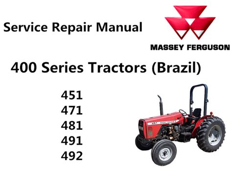 massey ferguson  series  tractors brazil service repair manual