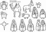 Nativity Coloring Printable Pages Jesus Story Manger Christmas Baby Colouring Scene Away Kids Shepherds Print Animals Clipart Sheets Adult Printables sketch template