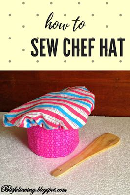 chef hat sewing patternnewborn  adult sizes fabric chef hat easy