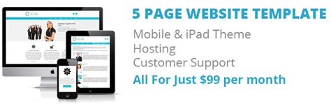 website packages  page website package template design