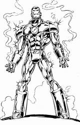 Iron Man Coloring Pages Avengers Book Comic Ironman Colouring Stan Lee Kids Larry Scripter Lieber Writer Developed Editor Created Designed sketch template