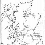 Scotland Coloring Pages Map Getcolorings Getdrawings sketch template