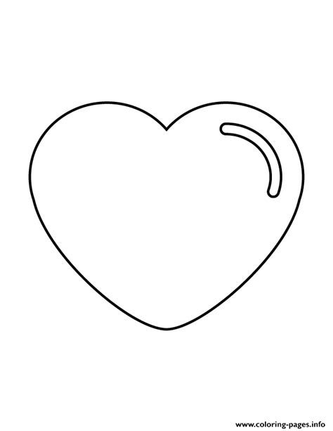 heart shape valentines day coloring page printable