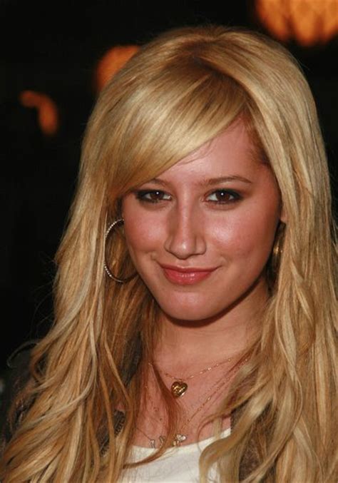 Side Swept Bangs With Middle Part Ashley Tisdale Hair And Style