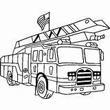 Fire Truck Coloring Pages Drawing Firetruck Simple Printable Engine Type Modern Pdf Flag Transportation Clipart Station Kids Color Print Drawings sketch template
