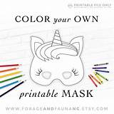 Mask Printable Unicorn Activity Coloring Fun Mythical sketch template