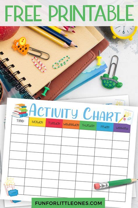 kids activity chart  printable   activities  kids