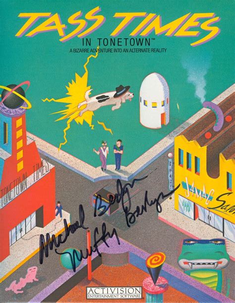 Tass Times In Tonetown 1986 Apple Iigs Box Cover Art