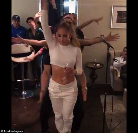 Jennifer Lopez Gets Her Drink On At Friend S Birthday Party With Alex