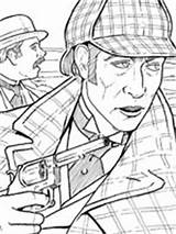 Sherlock Pistolet sketch template