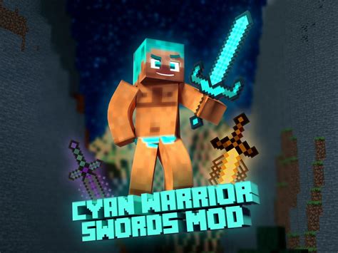 cyan warrior swords mod mods minecraft curseforge