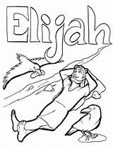 Elijah Coloring Pages Printable Testament Old Getcolorings Getdrawings sketch template