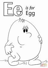 Letter Coloring Egg Pages Alphabet Preschool Elephant Printable Worksheets Color Super Activities Kindergarten Writing Letters Drawing Craft Abc Learning Crafts sketch template