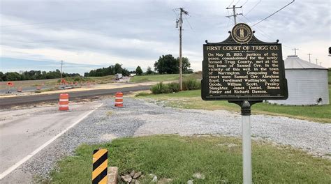 first court of trigg county historical marker