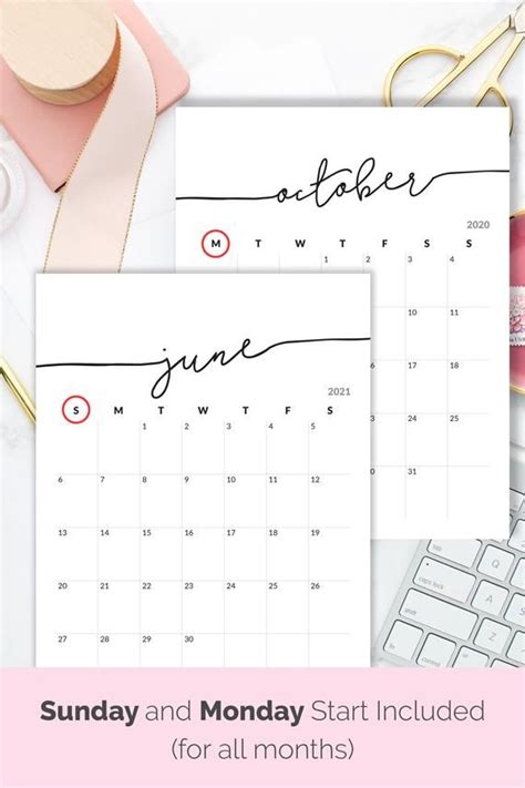 Printable Calendar 2021 2022 Calendar For Frame Planner Calendar