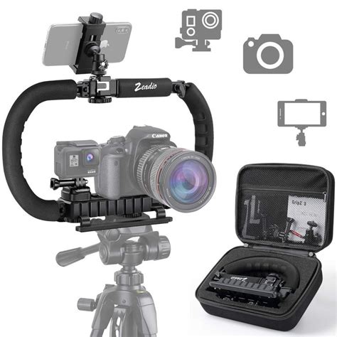 zeadio stabilizzatore  smartphone fotocamera gopro   dslr kameras kameras kamera