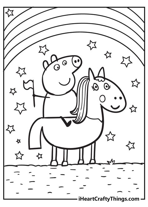 peppa pig coloring page updated  coloring home