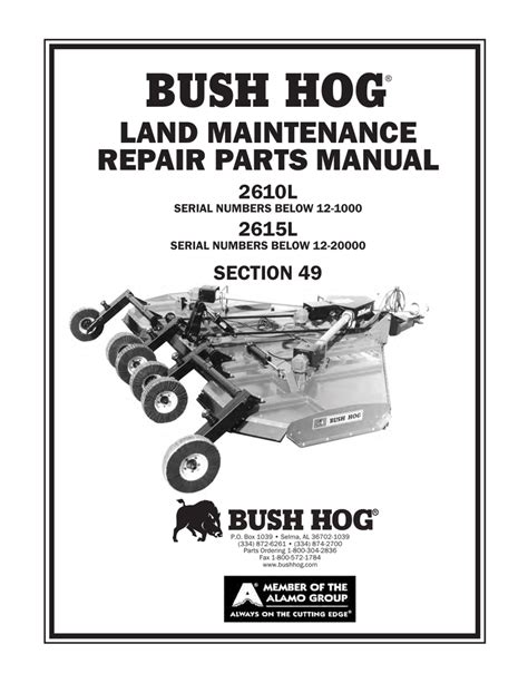 bush hog bh rotary cutter   user manual manualzz