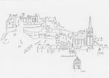 Edinburgh sketch template