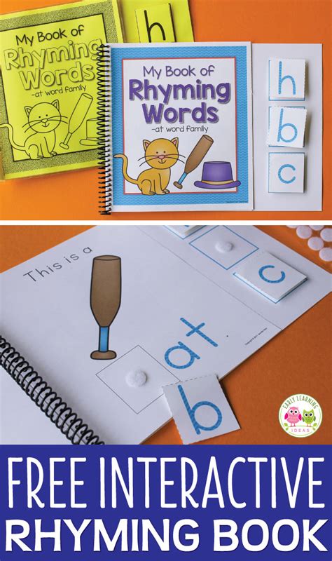 printable books interactive rhyming books  kids early