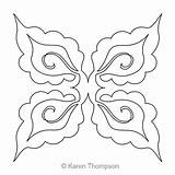 Choose Board Paisley Pattern Quilting sketch template