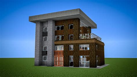 small modern house rminecraft