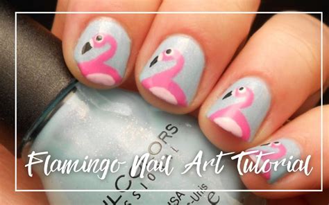 flamingo nail art tutorial  step  step guide