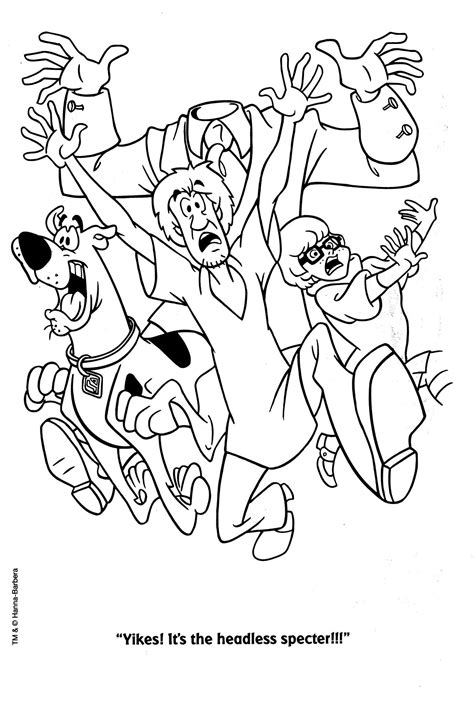 printable scooby doo halloween coloring pages dallastutodd