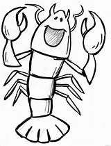 Lobster Coloring Clipart Printable Pages Drawing Cartoon Colouring Clipartix Template Sketch Coloringbay Funny Clipartmag sketch template