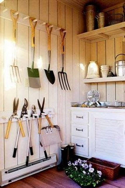 practical garden shed storage ideas digsdigs