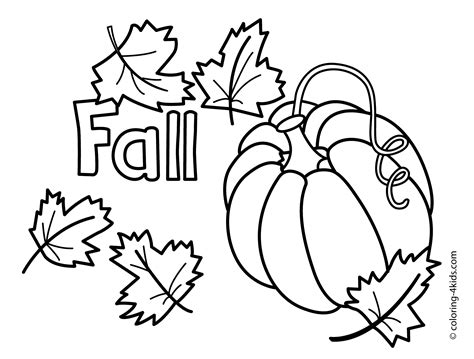 simple fall coloring pages   simple fall coloring