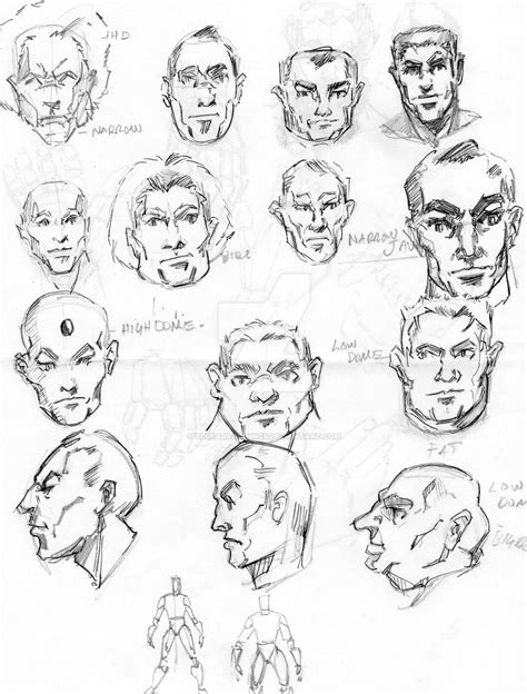 head types part   blueauracomics  deviantart