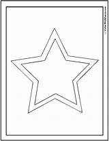 Star Coloring Double Shape Pages Shapes Color Print Squares Circles Colorwithfuzzy sketch template